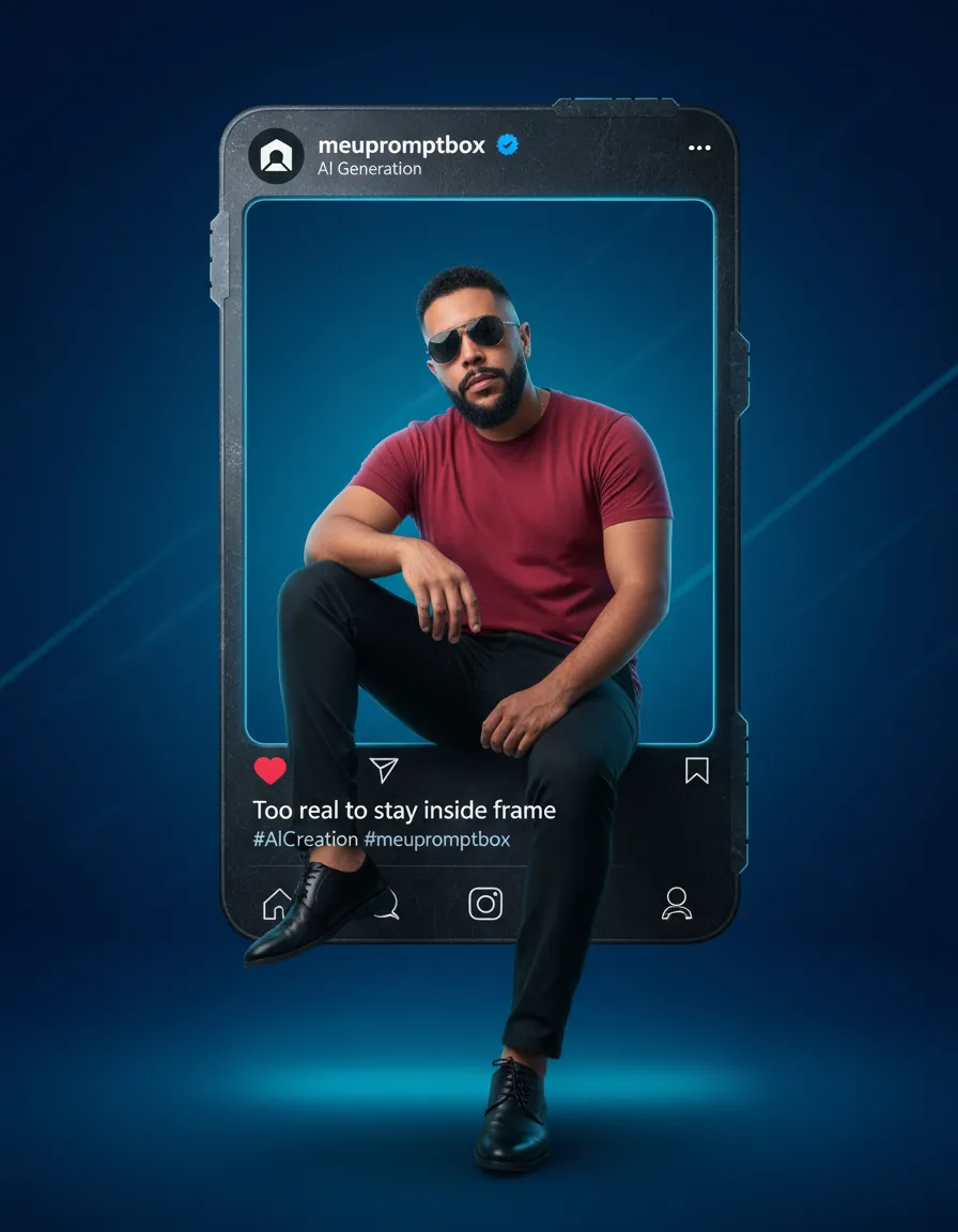 Breaking the Frame — Hyper-Real Portrait