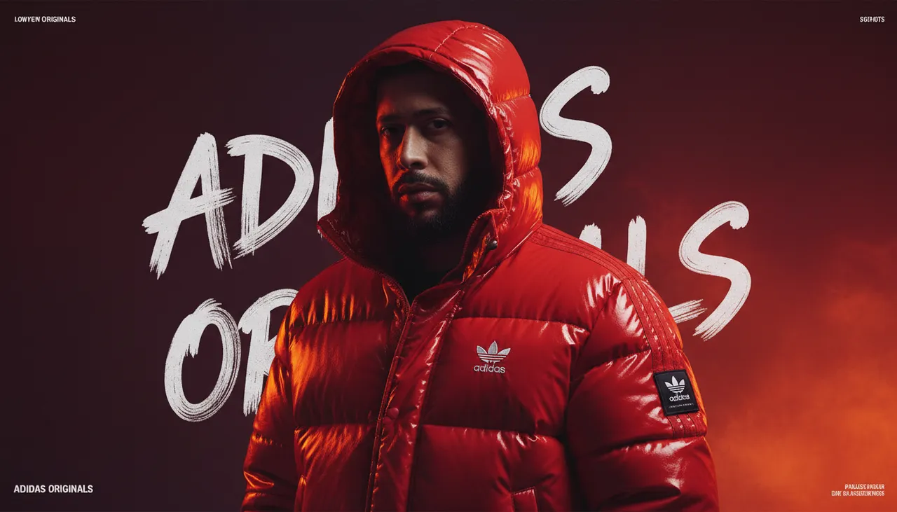 Cinematic Dark Streetwear Adidas Editorial Poster Template