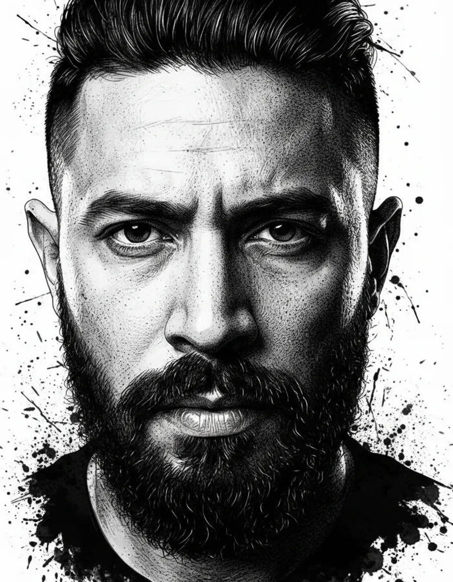 Neo-Noir Assassin Illustrated Movie Poster Template