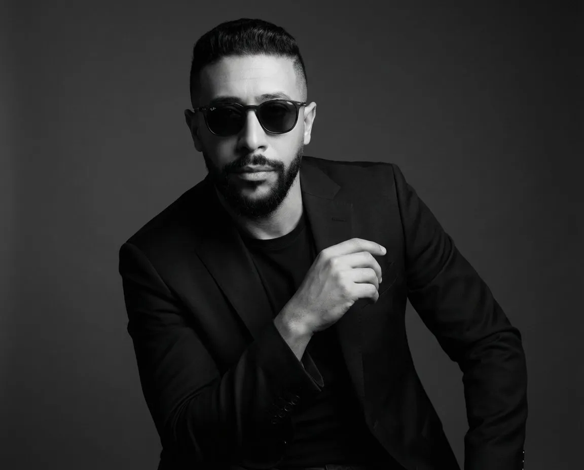 Cinematic Black and White Editorial Male Portrait Photography