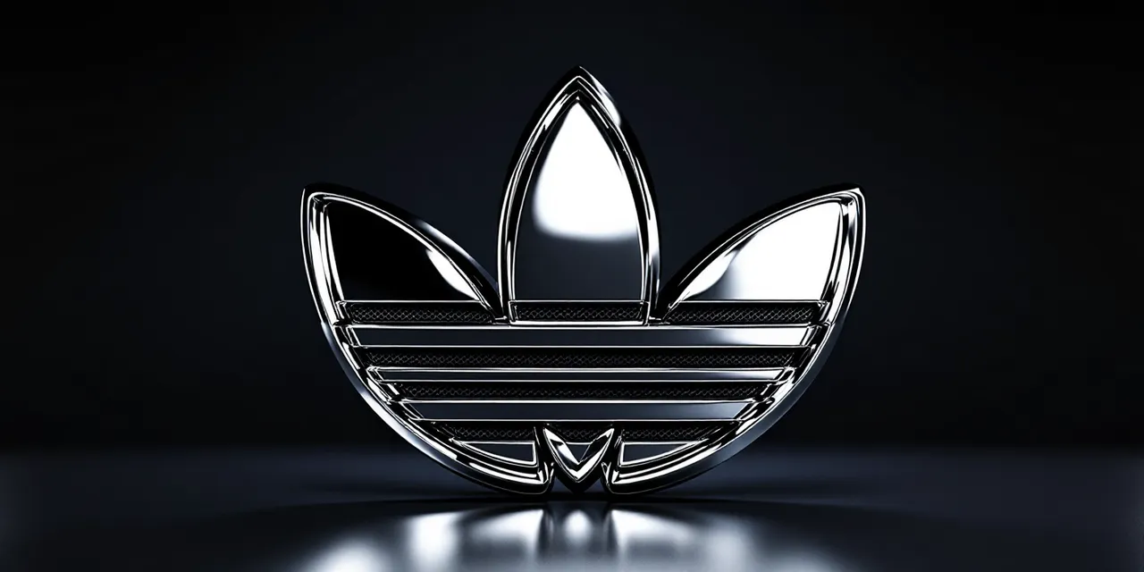 3D chrome object render