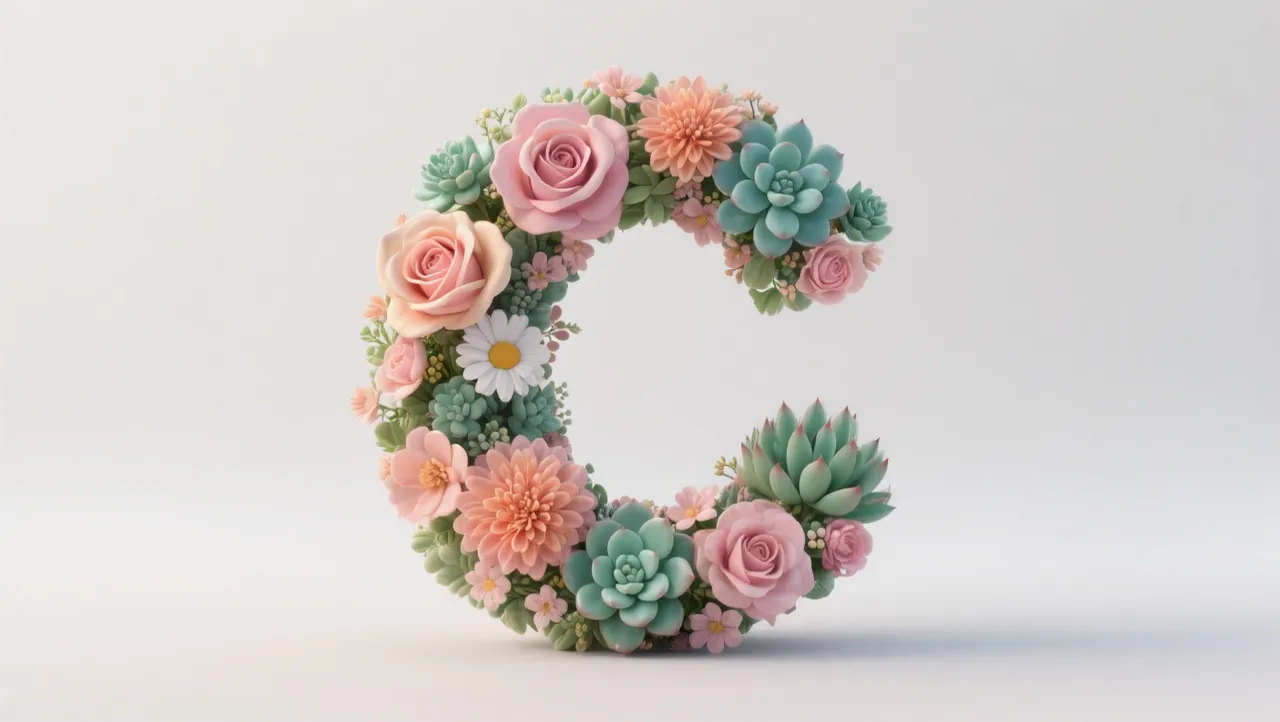 Text Style: Floral Pastel