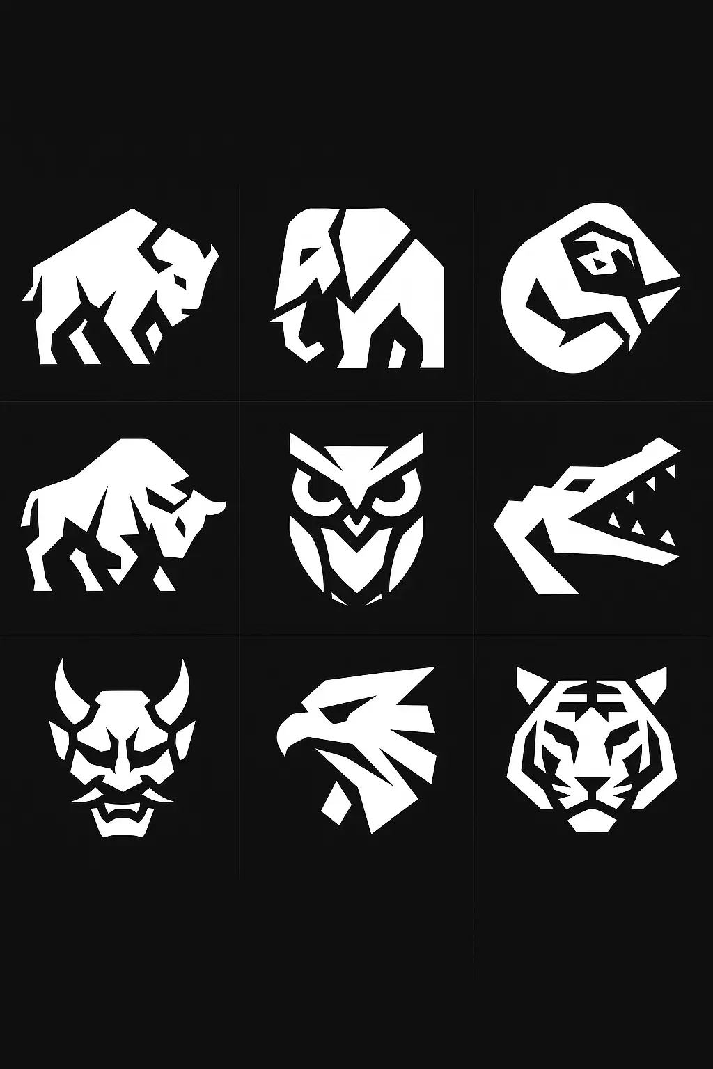 Geometric High-Contrast Logo