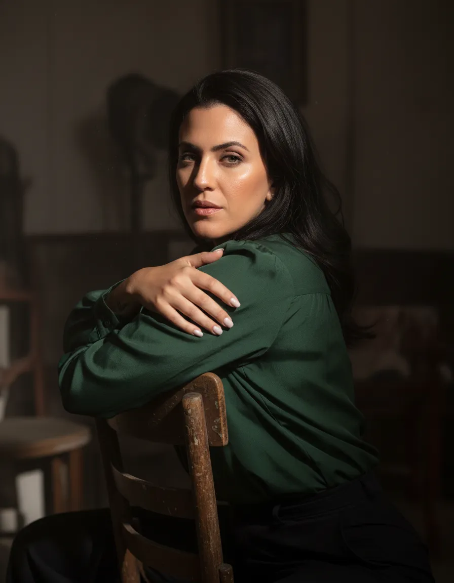 Intimate Theatrical Fashion Portrait Template