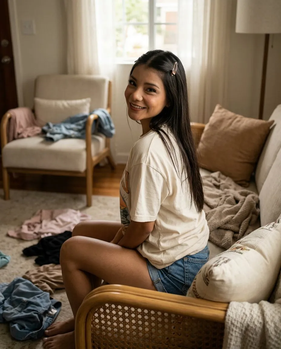 Candid Cozy Indoor Casual Portrait Photography