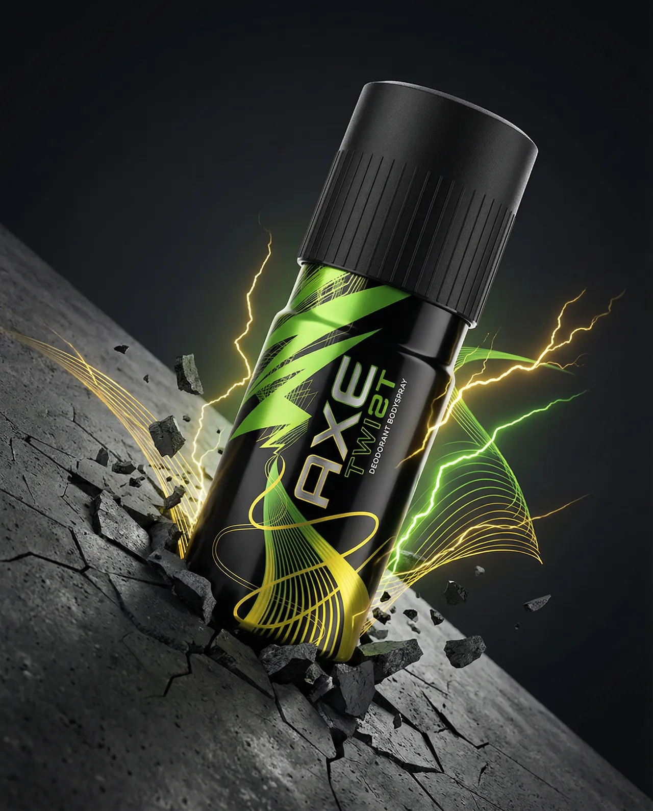 Dynamic Studio Product Shot – Energy Burst Deodorant Template