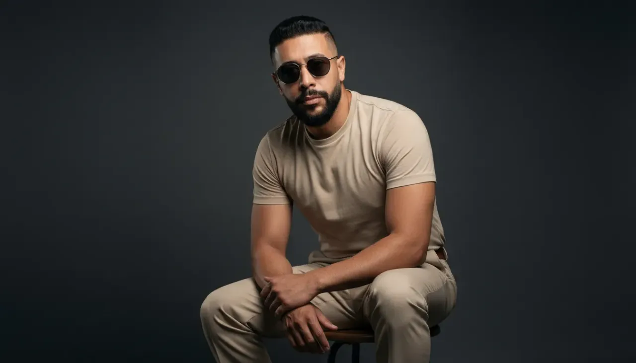 Contemporary Male Portrait with Soft Gradient Lighting