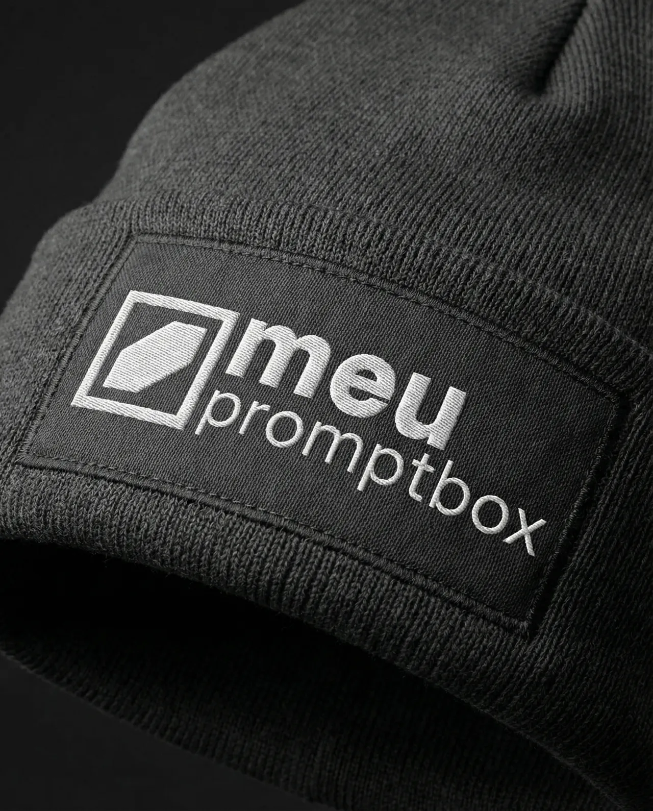 Realistic Beanie Patch Artwork Replacement Mockup