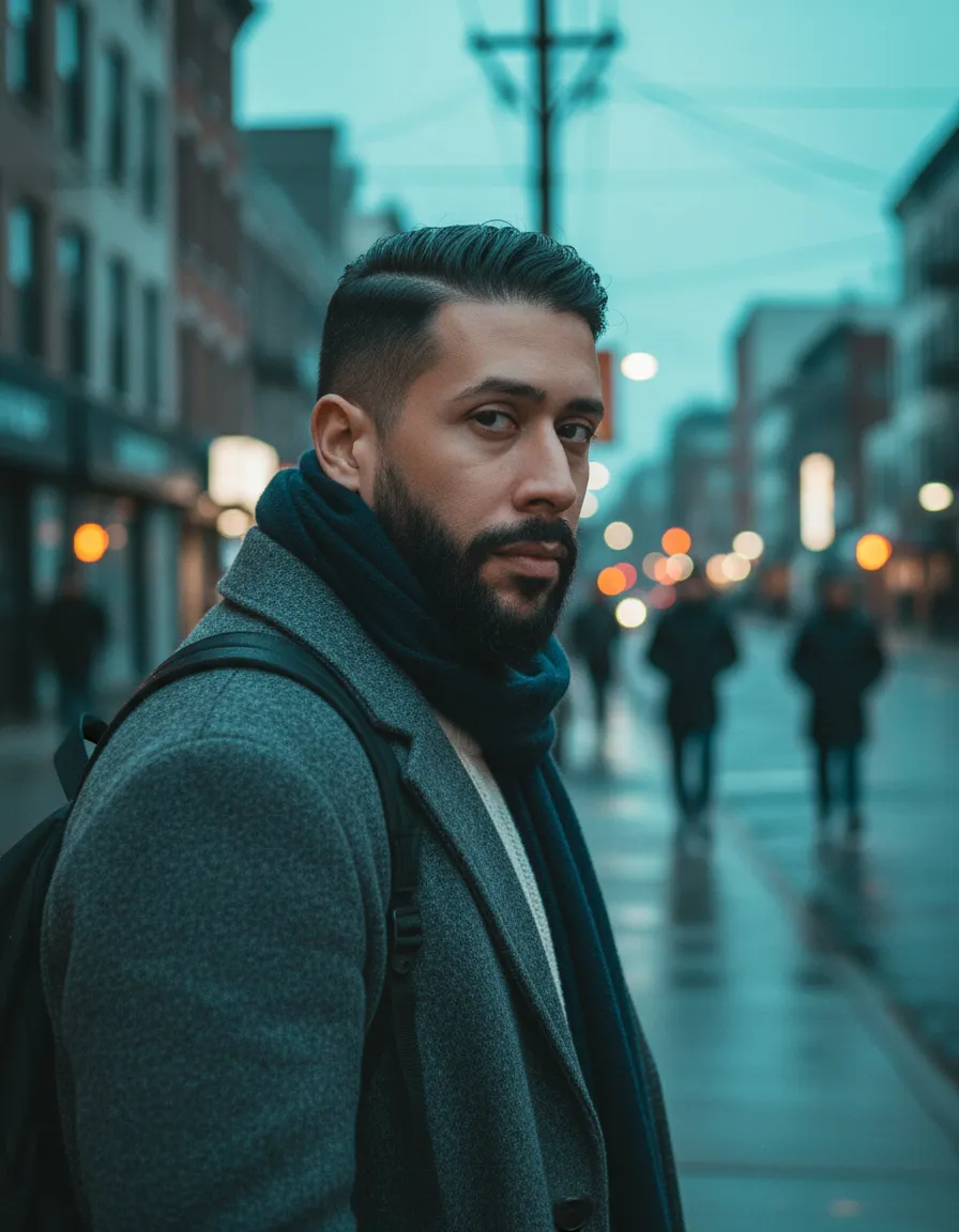 Moody Urban Street Portrait