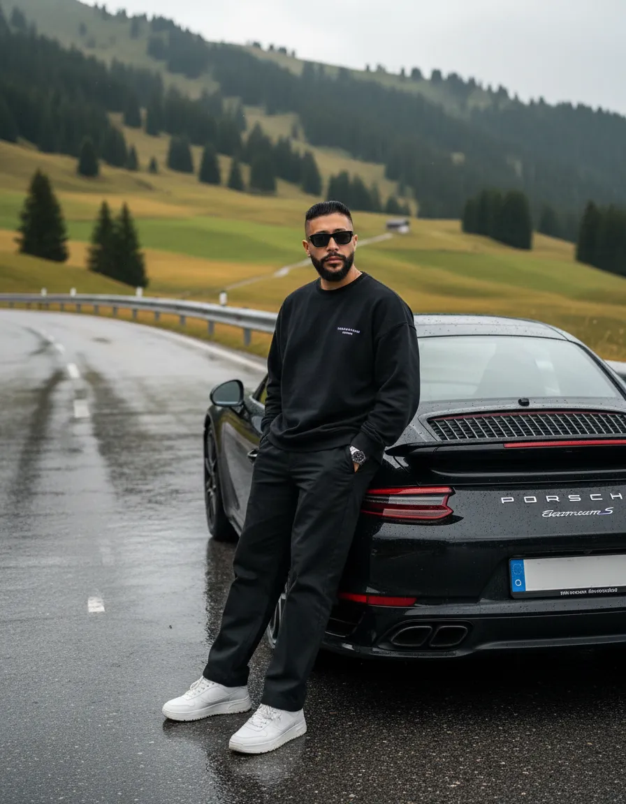 Luxury Alpine Automotive Lifestyle Portrait Template