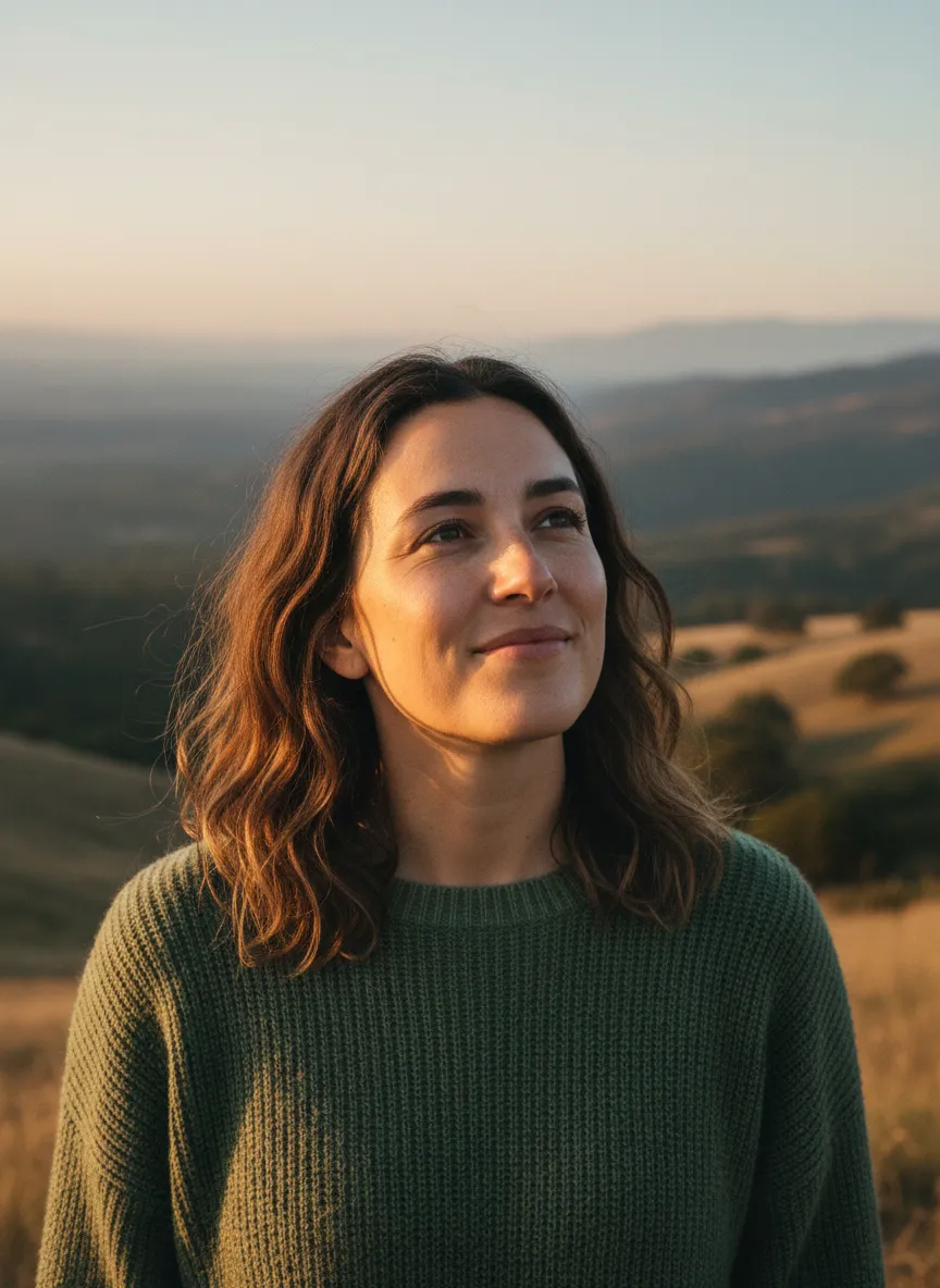 Cinematic Natural-Light Editorial Portrait